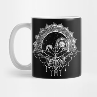 Karma, Yin Yang, Moondala, Mandala, ornaments Mug